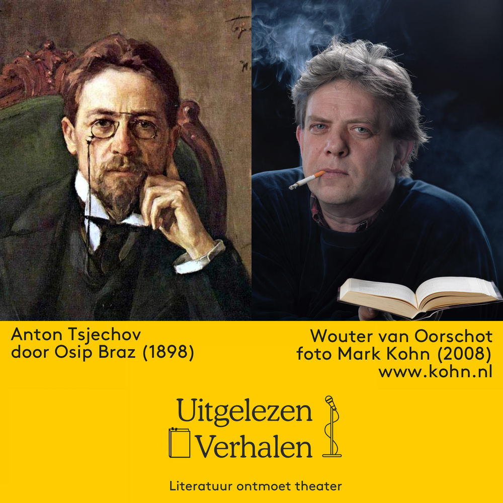 Foto Mark Kohn, schilderij Tsjechov van Osip Braz